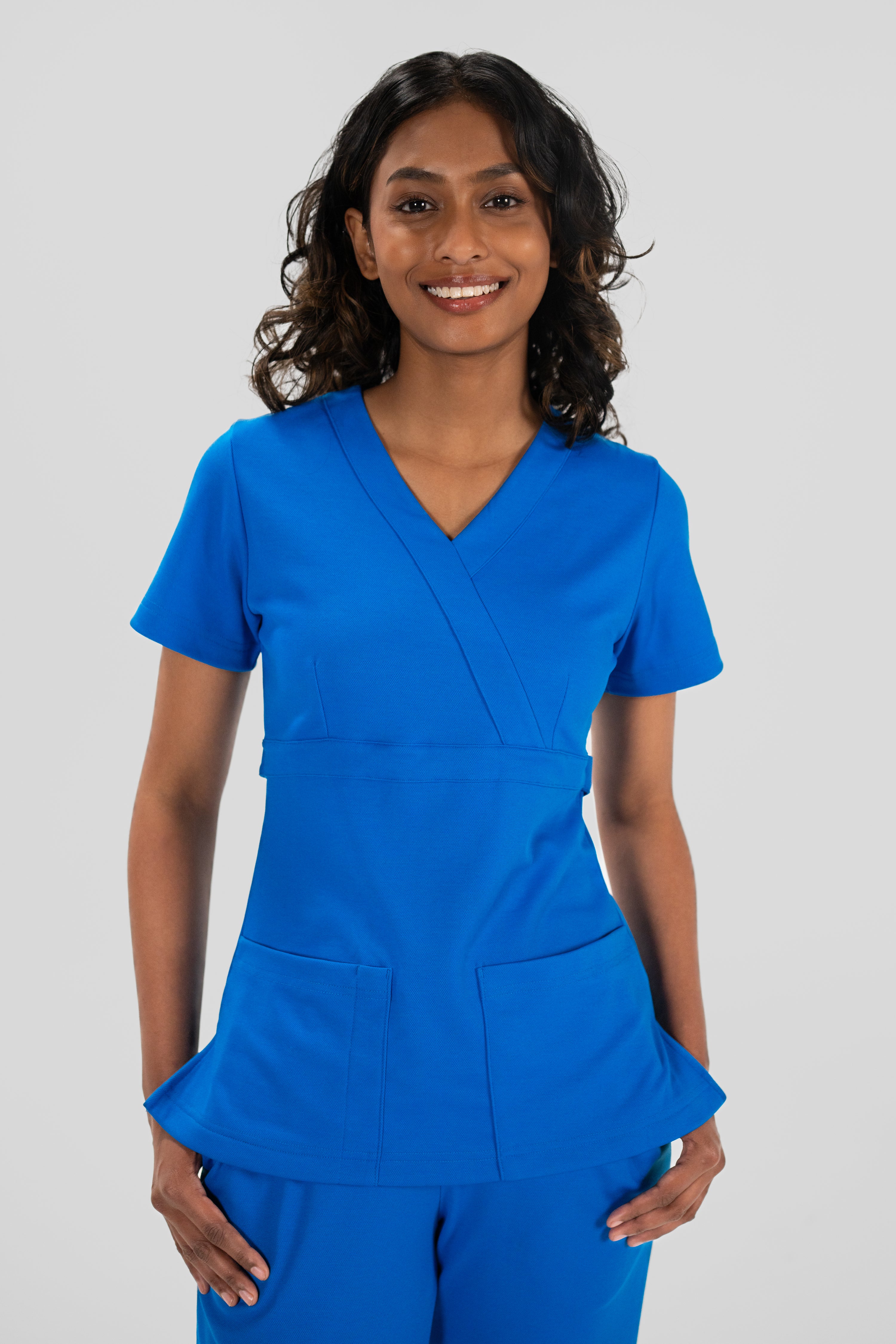 Titan Scrubs Women’s Crescendo Scrub Top – Fitted Fit, Sweat-Resistant ...